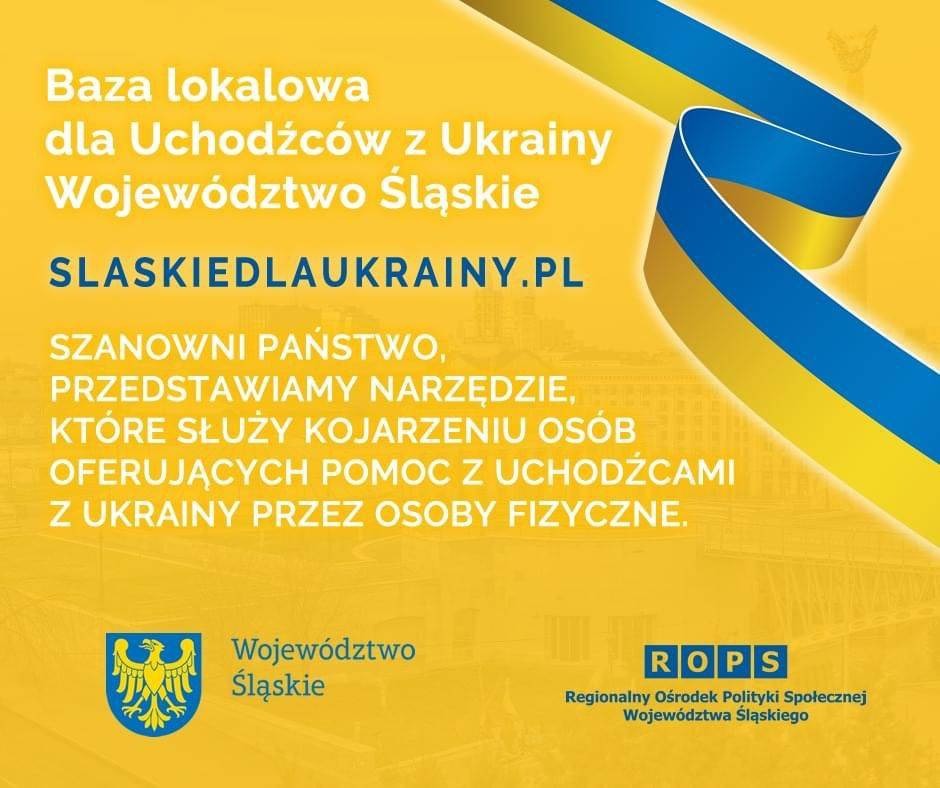 Baza lokalowa dla Uchodźcó z Ukrainy - Województwo Śląskie