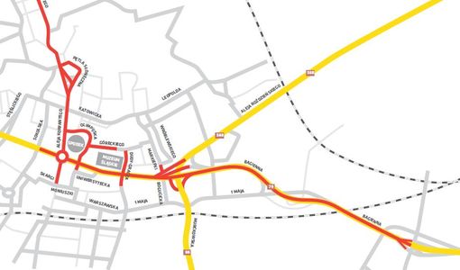 Mapa zmian w organizacji ruchu - intro