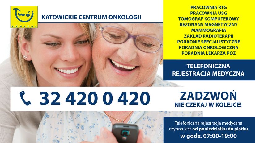 Call Center - rejestracja telefoniczna pod numerem 32 420 0 420