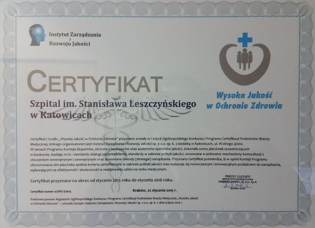 certyfikat
